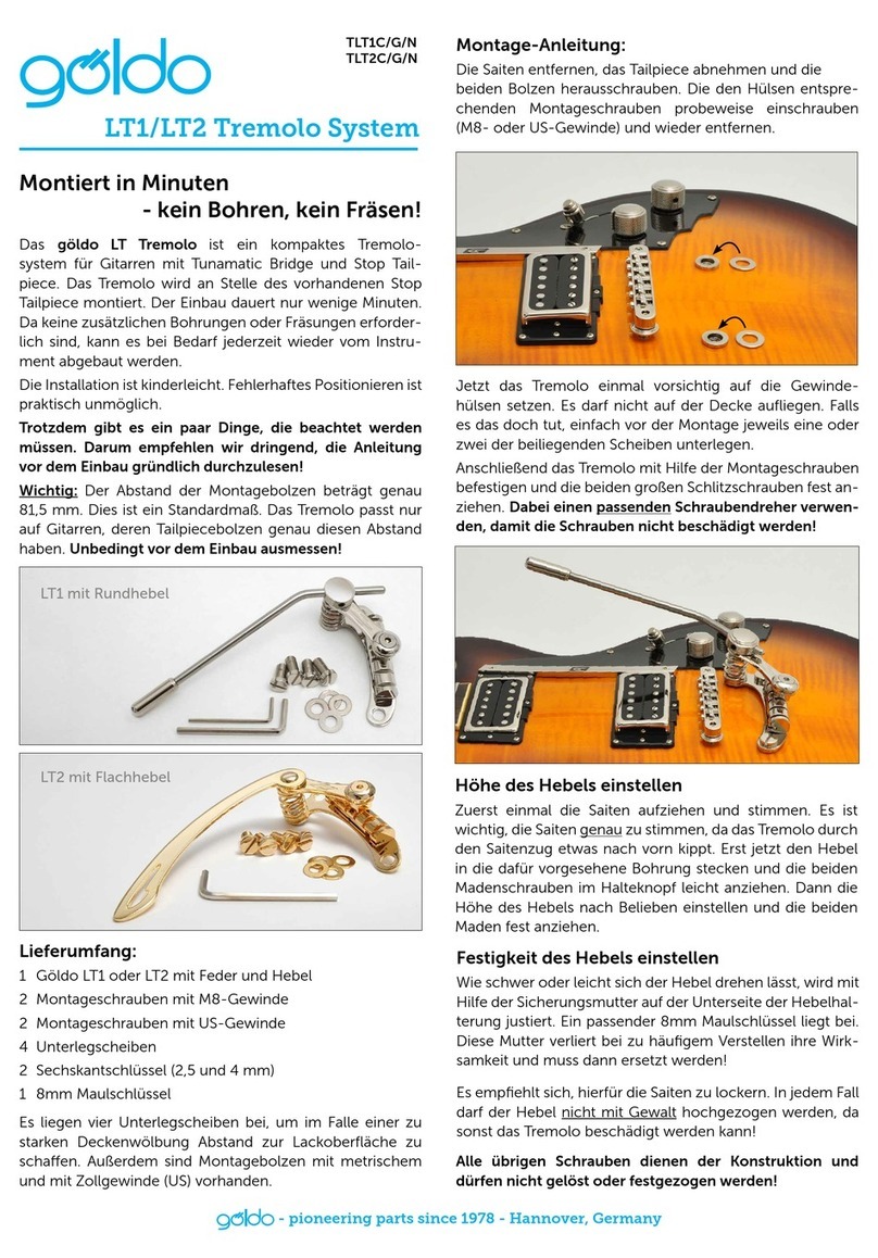 Göldo LT1 User manual