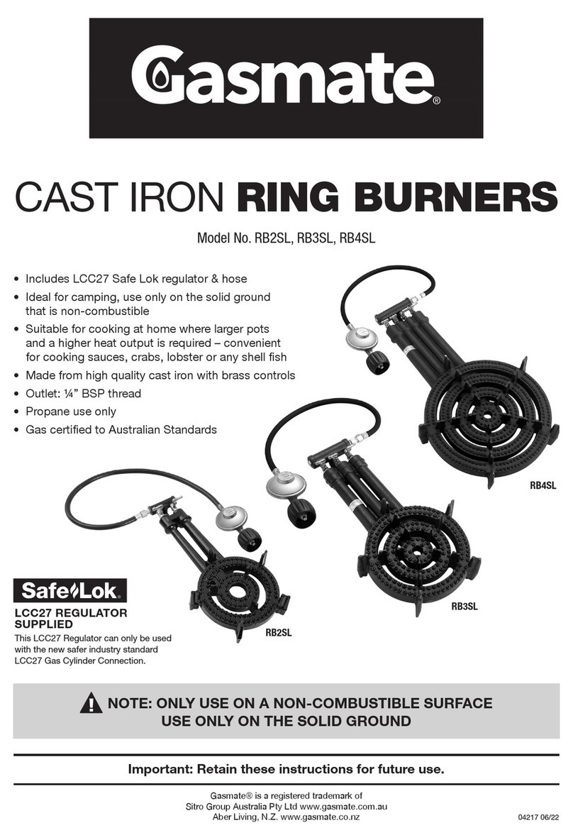 Gasmate RB2SL User manual