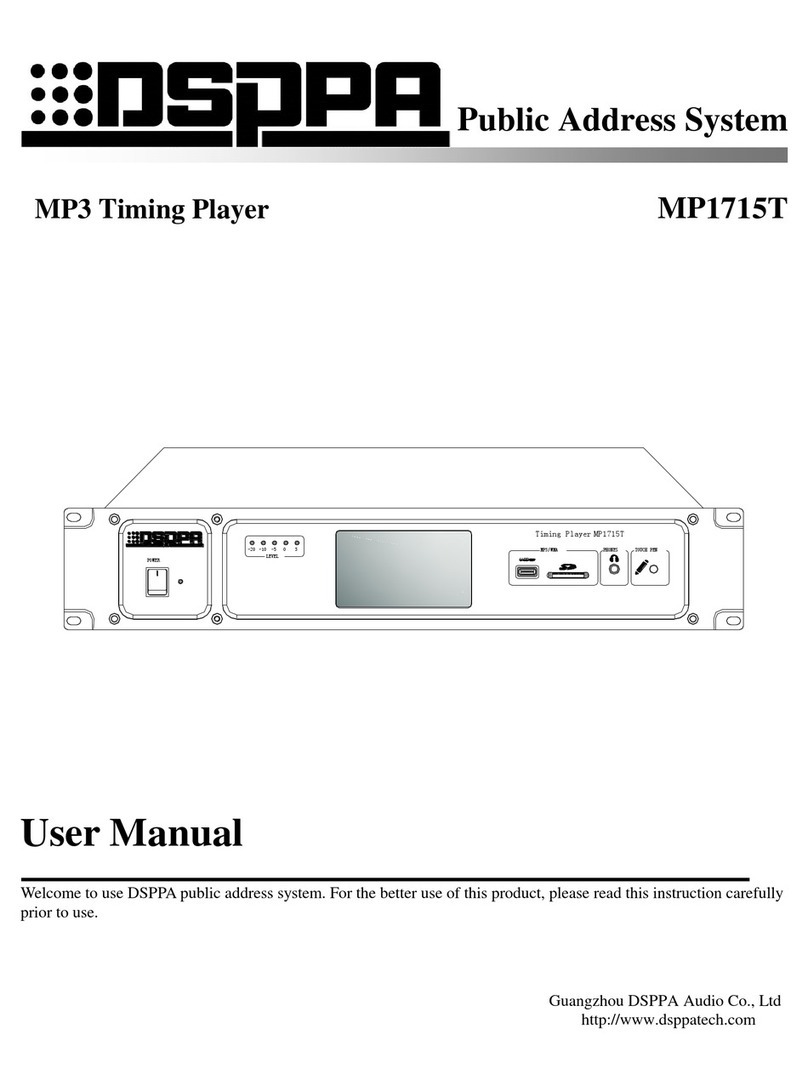 DSPPA MP1715T user manual