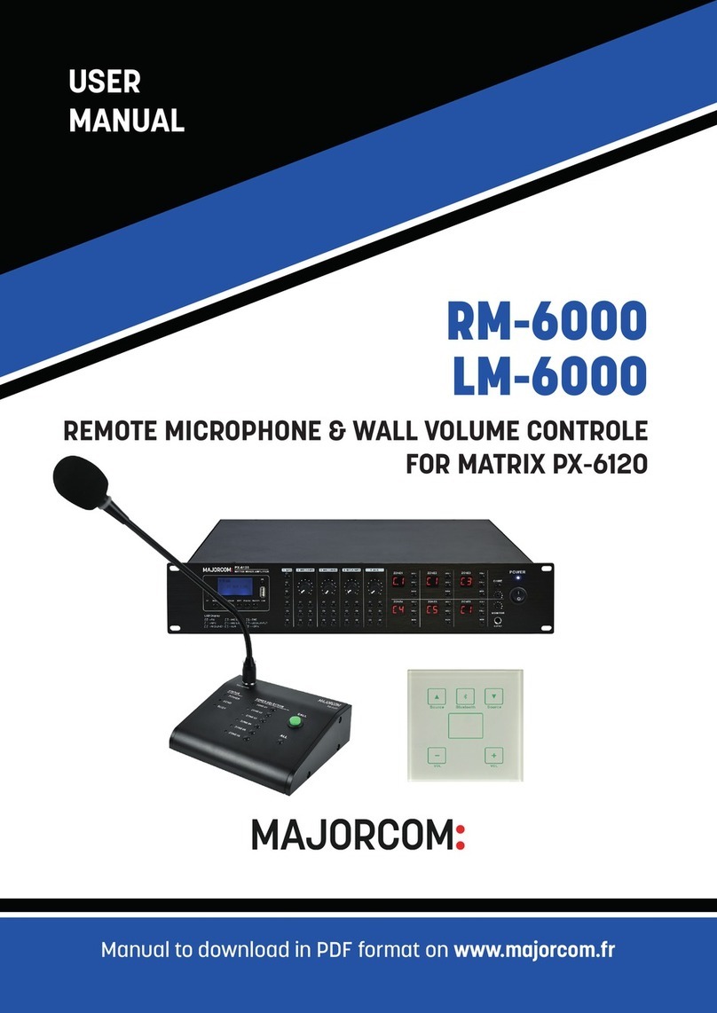 Majorcom: RM-6000 user manual