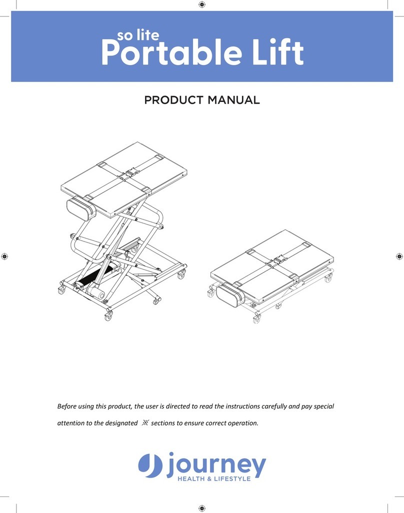 Journey so lite Portable Lift User manual