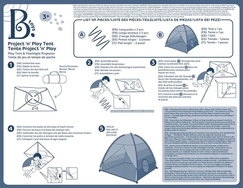 B.toys Project 'n' Play quick start guide