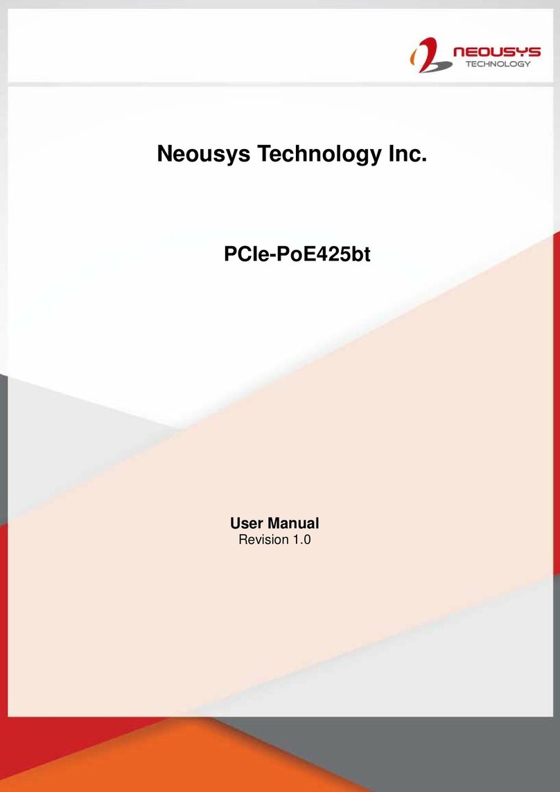 Neousys Technology PCIe-PoE425bt user manual