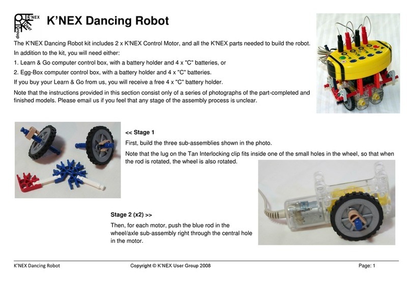 KNEX Dancing Robot User manual