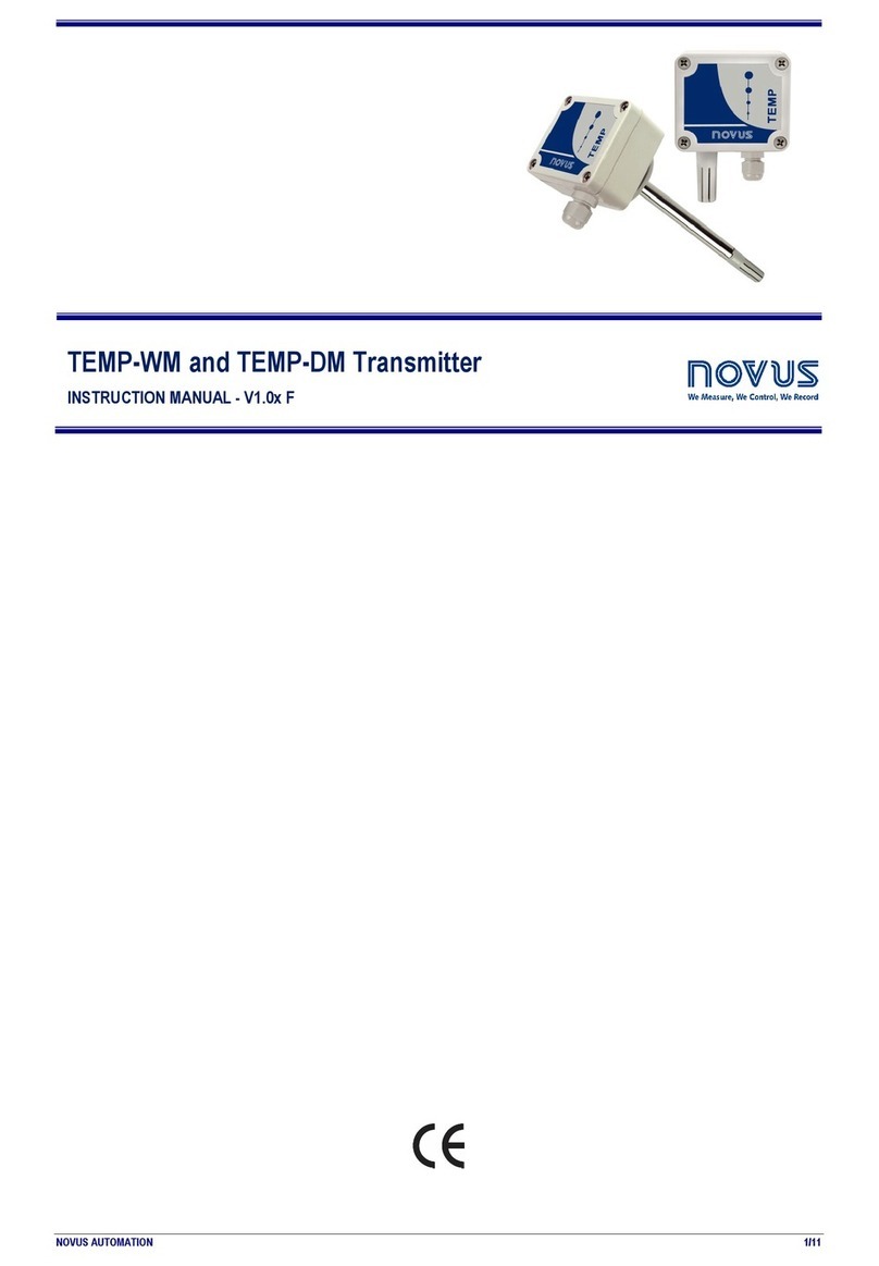 Novus TEMP-WM User manual