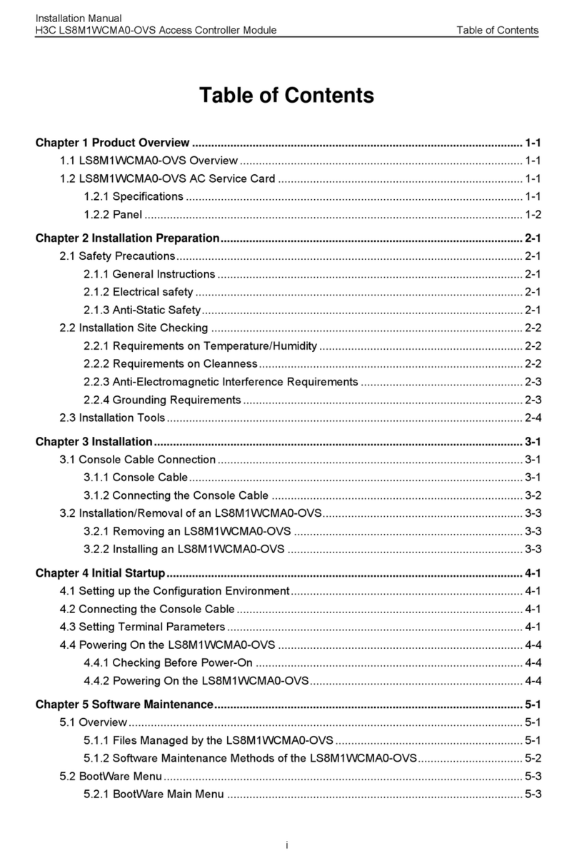 H3C LS8M1WCMA0-OVS User manual