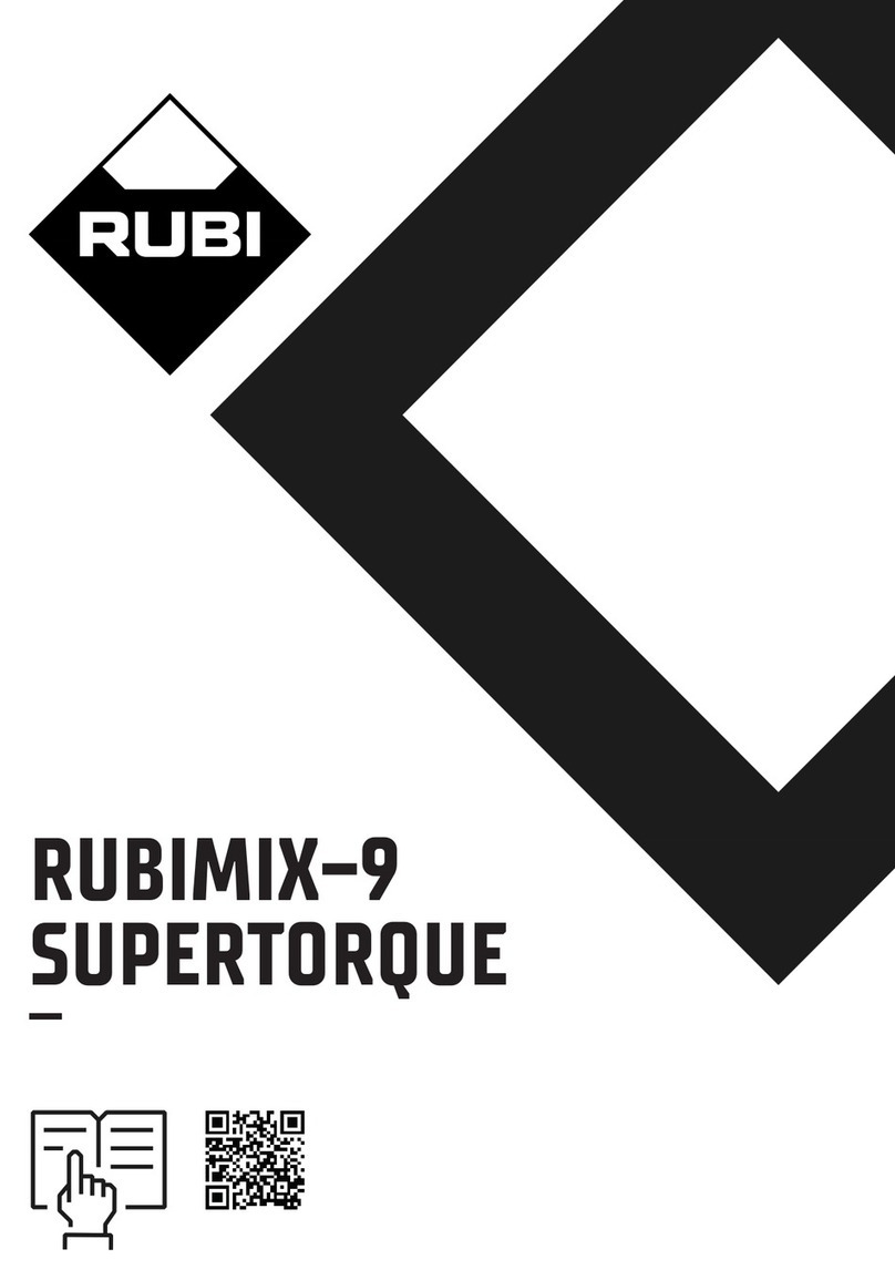 Rubi RUBIMIX-9 SUPERTORQUE manual