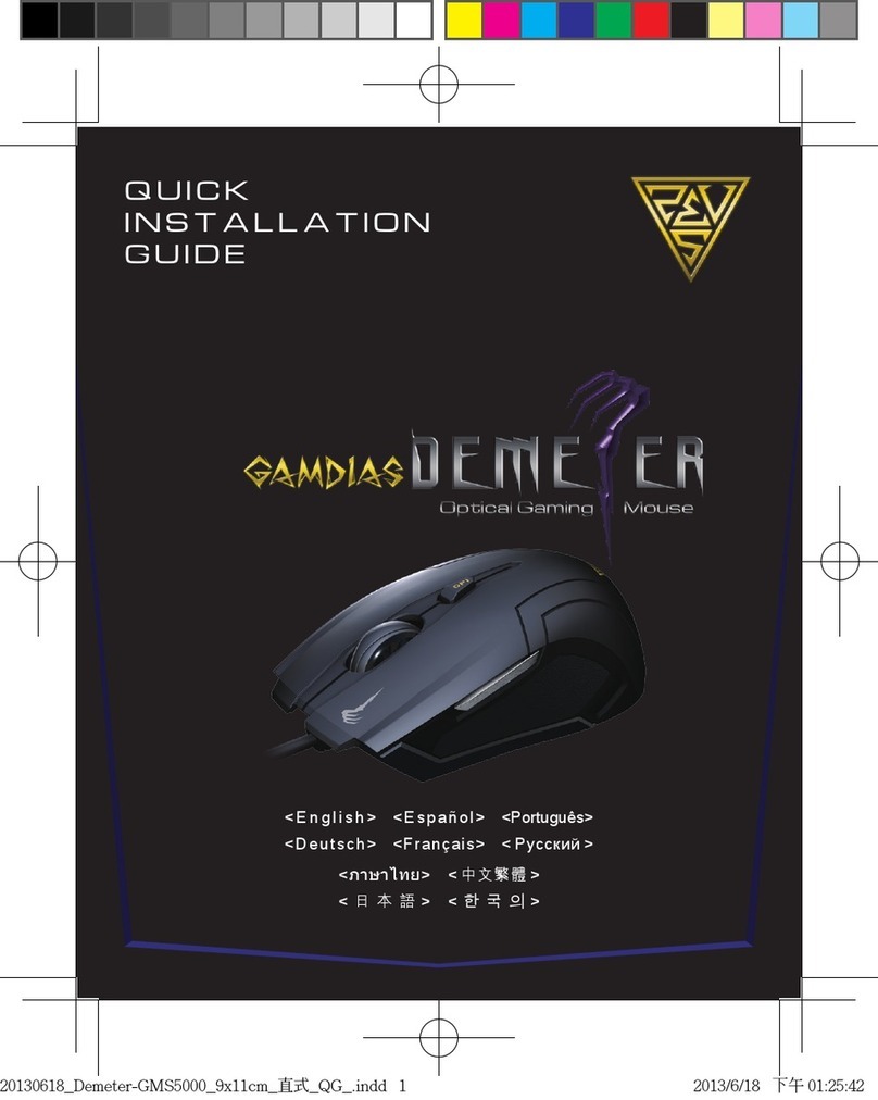 GAMDIAS DEMETER GMS5000 Quick installation guide