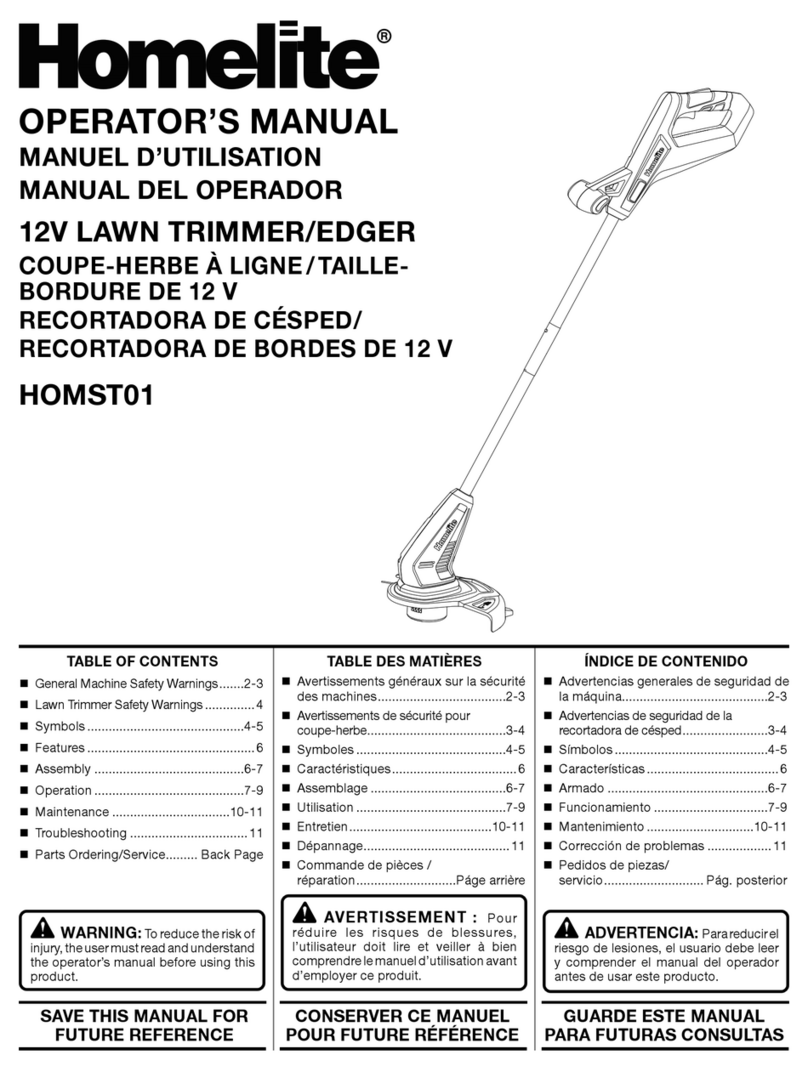 Homelite HOMST01 User manual