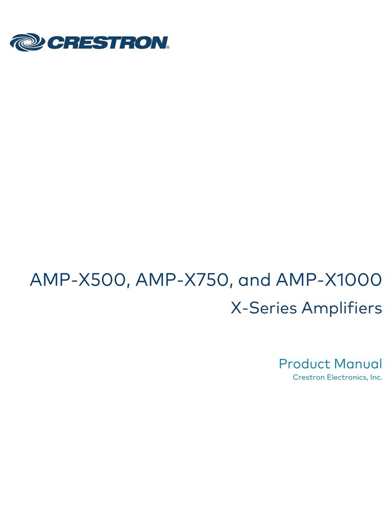 Crestron X Series User manual