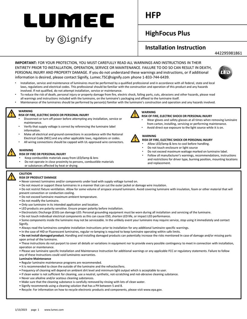 SIGNIFY LUMEC HighFocus Plus User manual