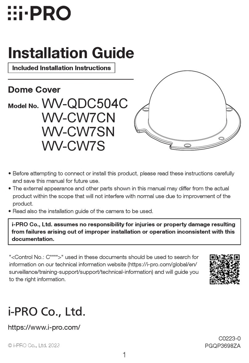i-PRO WV-QDC504C installation guide