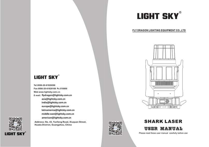 Light Sky SHARK LASER user manual