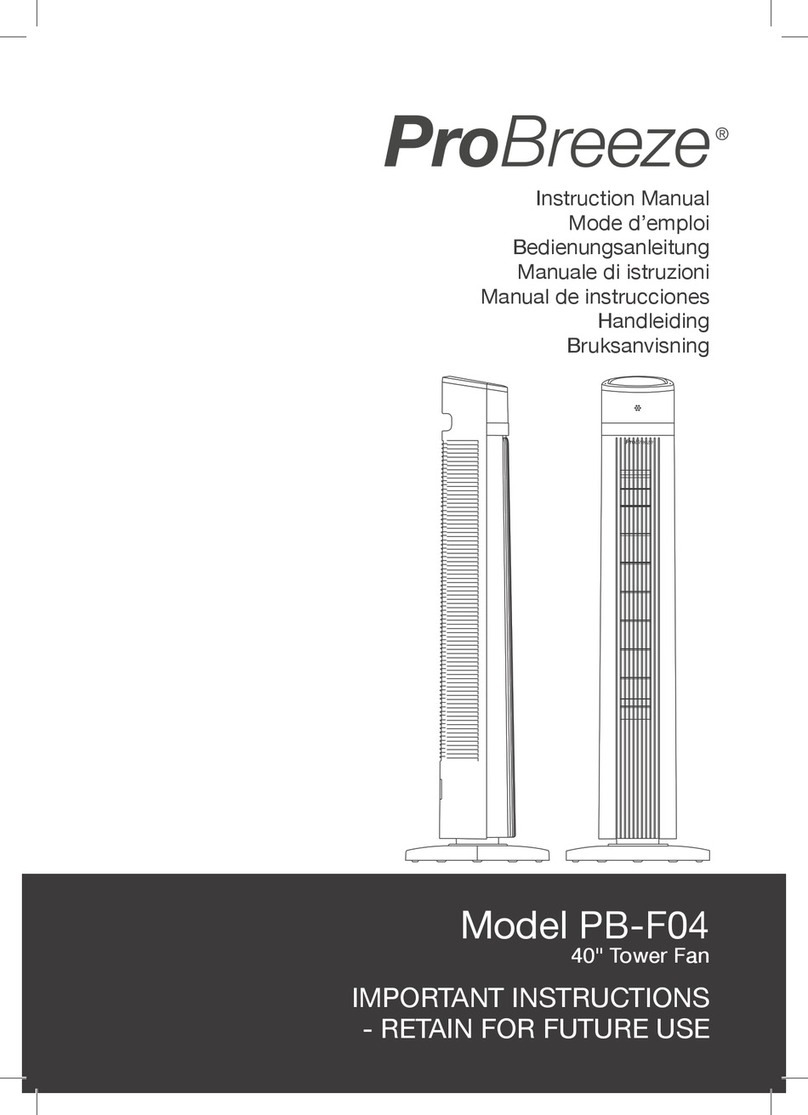 Pro Breeze PB-F04 instruction manual
