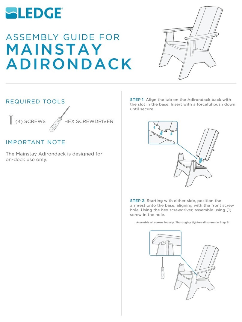 LEDGE MAINSTAY ADIRONDACK User manual