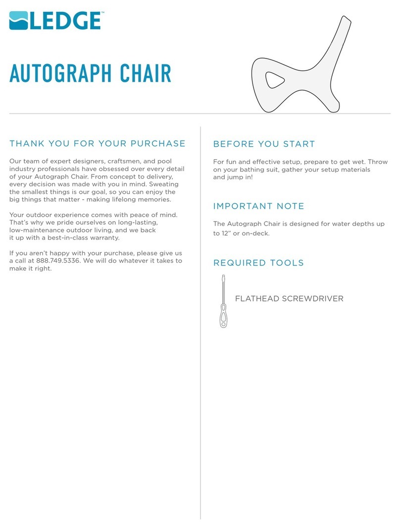 LEDGE AUTOGRAPH CHAIR User manual