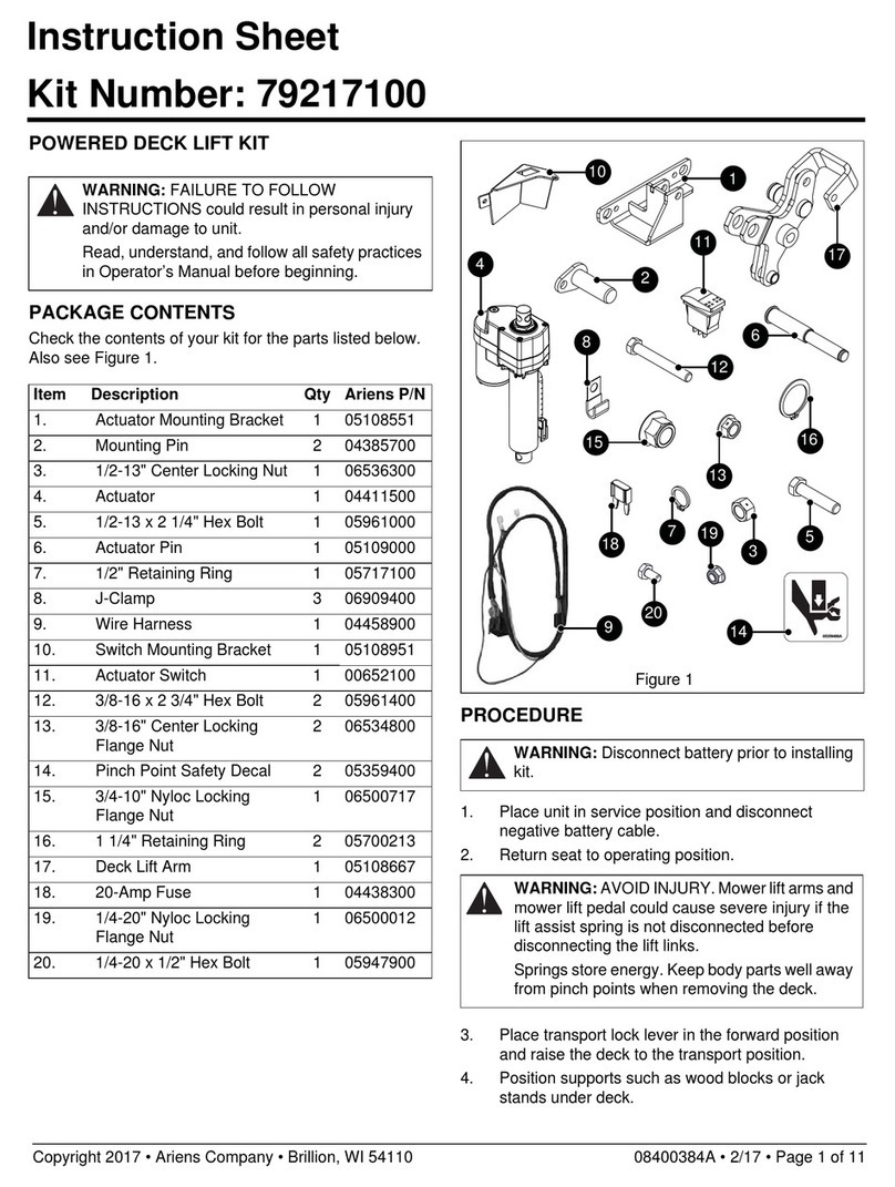 Ariens 79217100 User manual Ariens 79217100 User manual