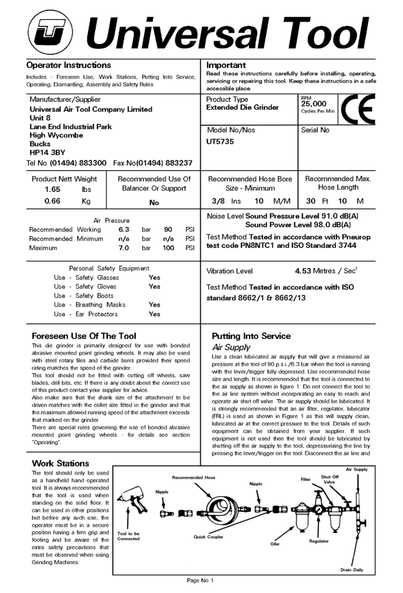 Universal Tool UT5735 Specifications