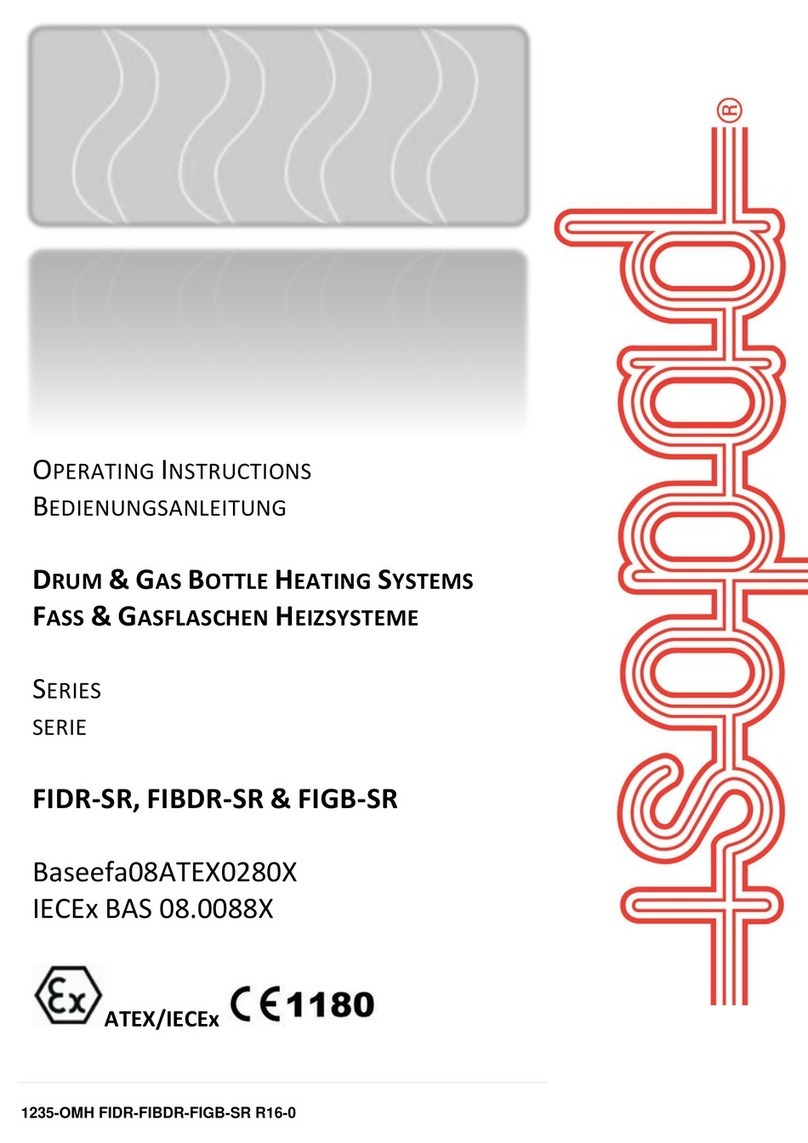 THERMOCOAX ISOPAD FIDR-SR Series operating instructions
