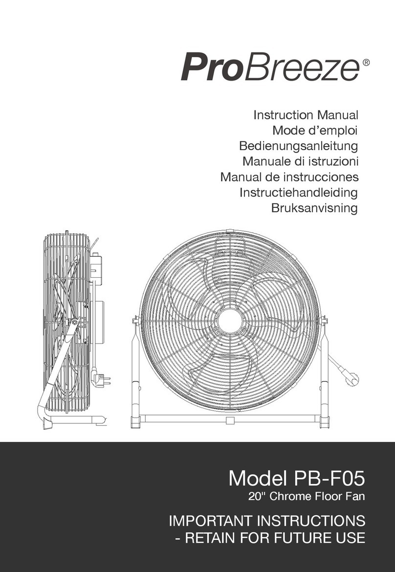 Pro Breeze PB-F05 User manual