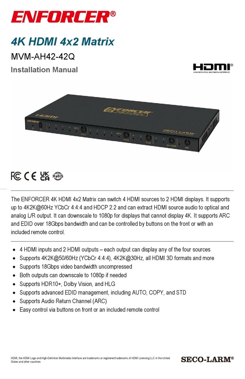 ENFORCER MVM-AH42-42Q installation manual