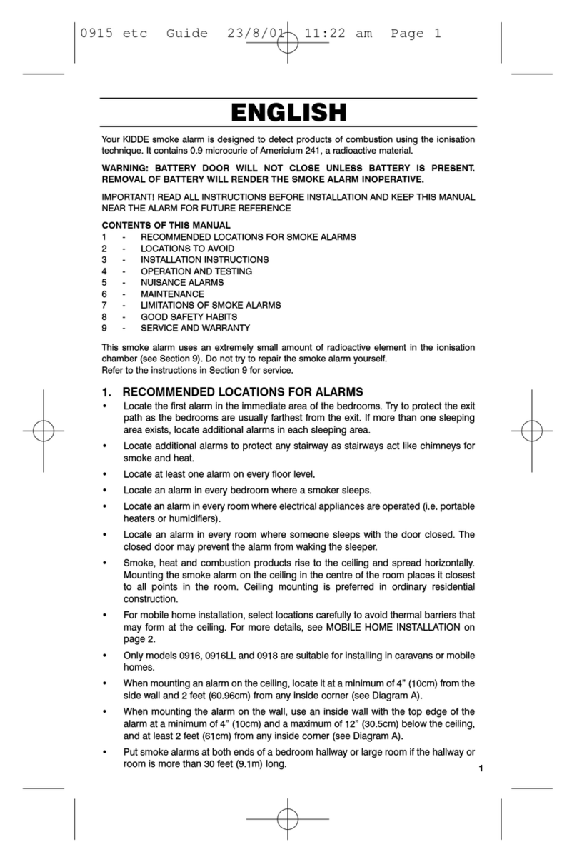 Kidde 0915 User manual