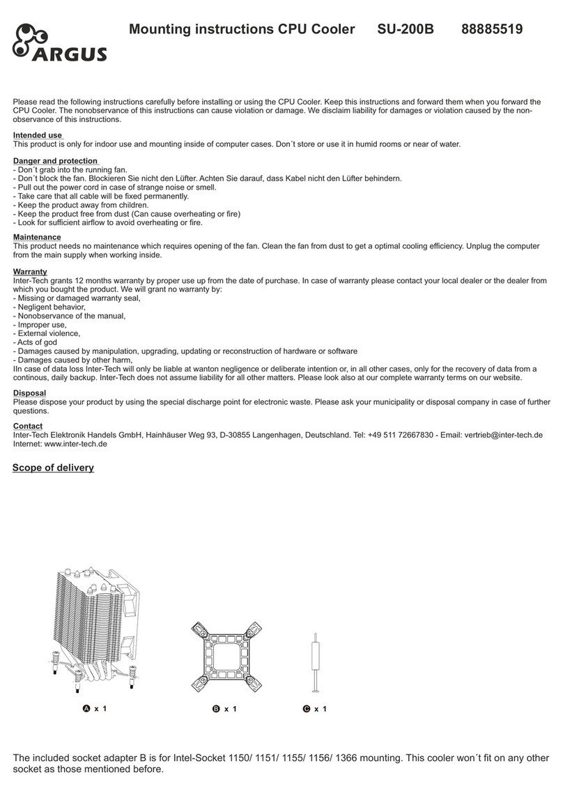 Argus SU-200B Mounting instructions