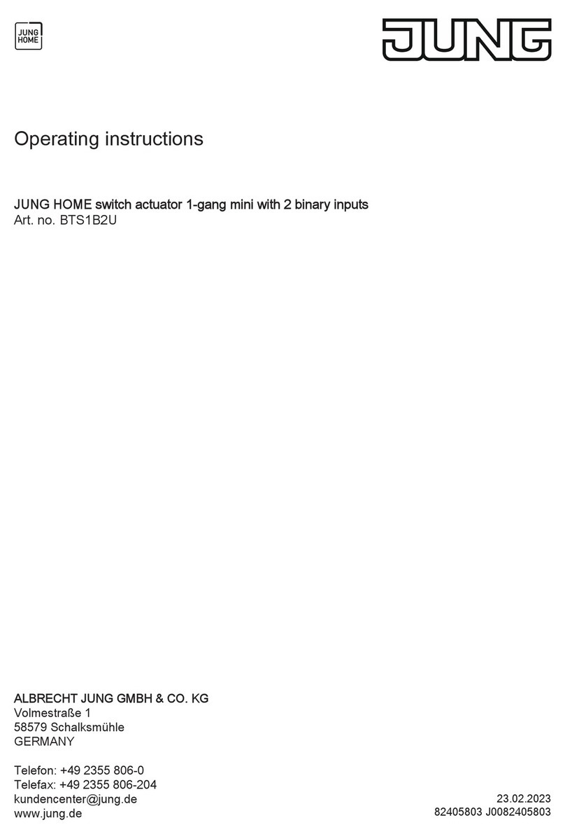 Jung HOME BTS1B2U User manual