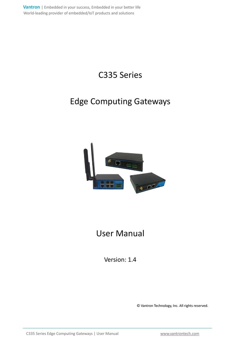 Vantron C335 Series User manual