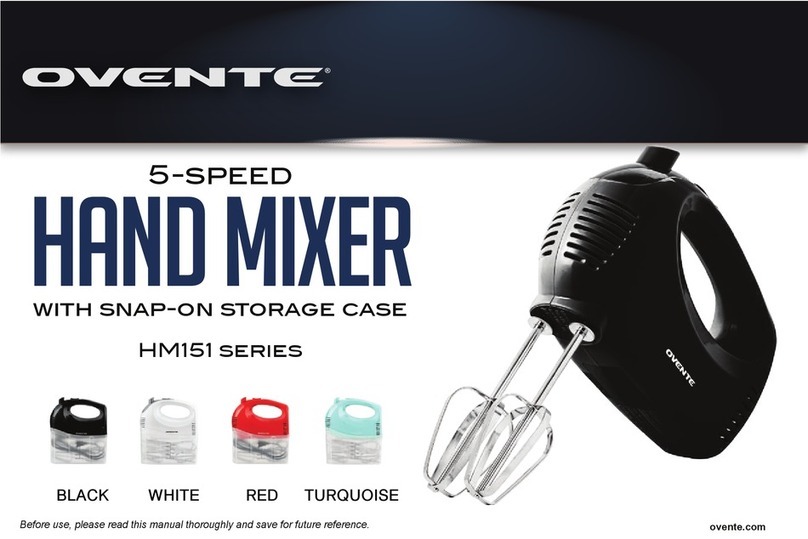 Ovente HM151 Series manual