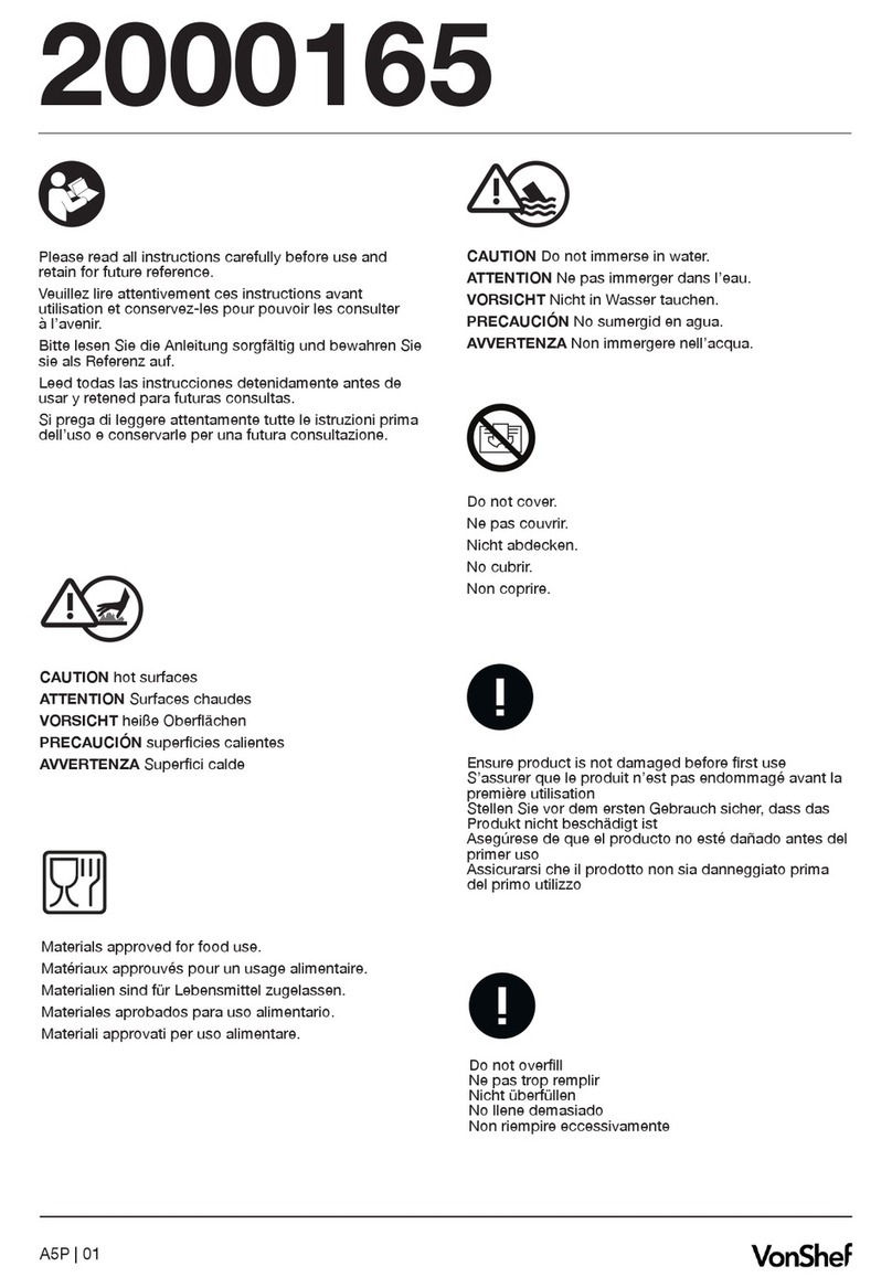VonShef 2000165 manual