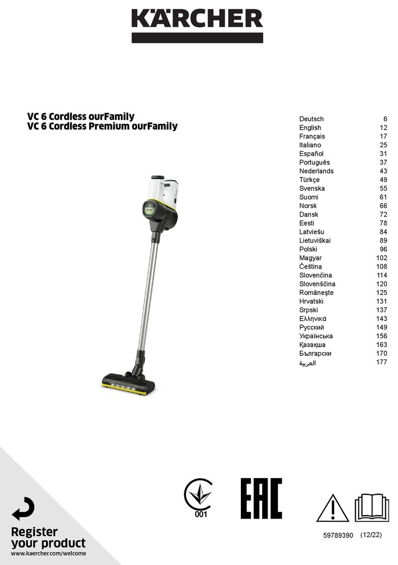 Kärcher VC 6 Cordless ourFamily User manual