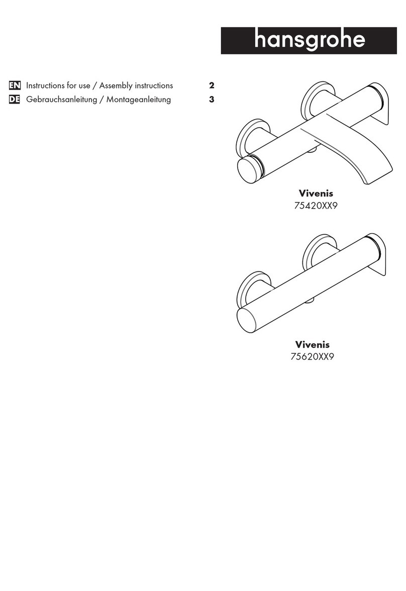 Hans Grohe Vivenis 75420 9 Series Instructions for use/assembly instructions