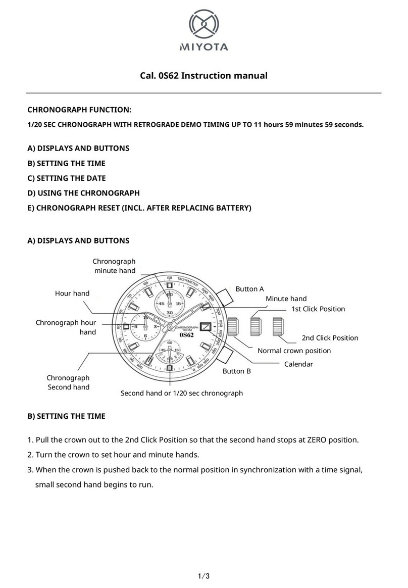 Citizen 0S62 User manual