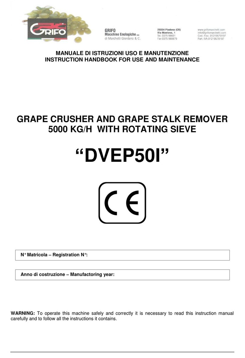 Grifo DVEP50I Instruction handbook