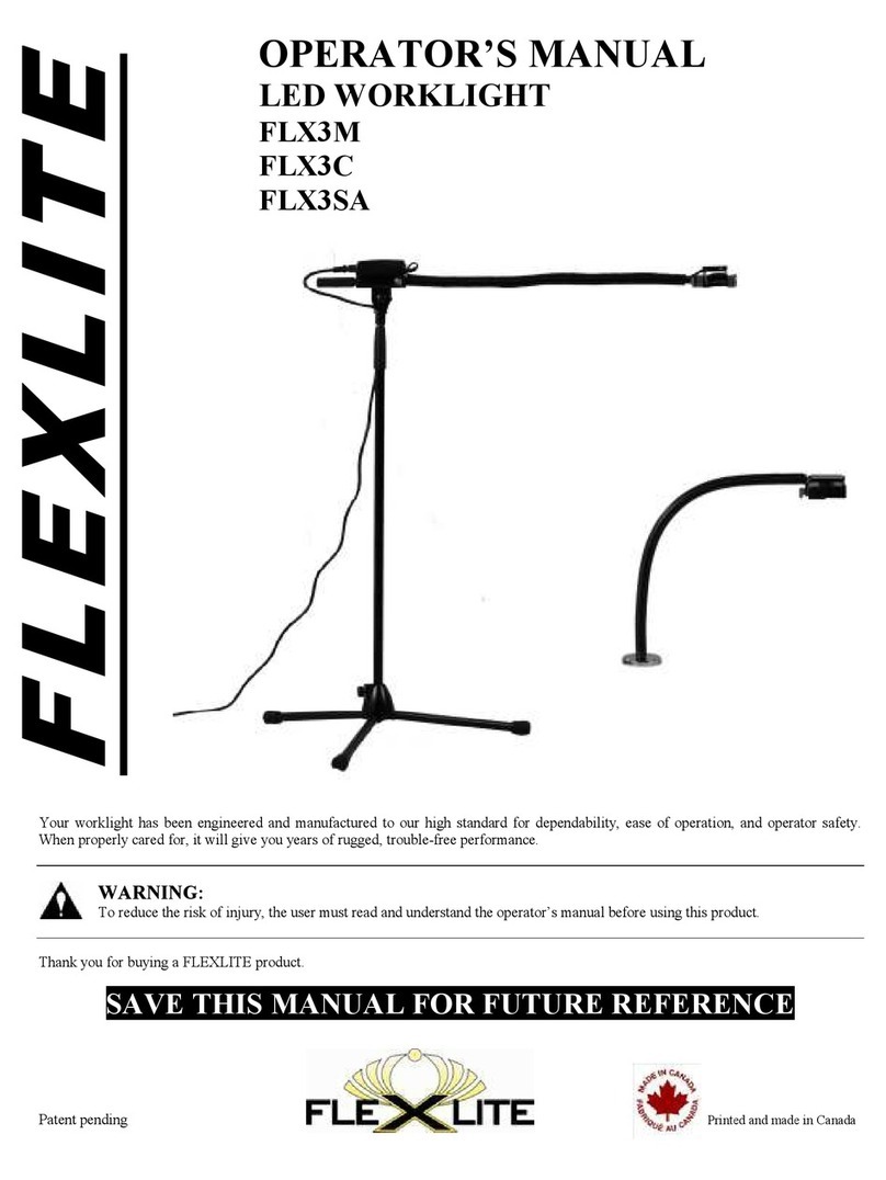 Flexlite FLX3M Operator's manual