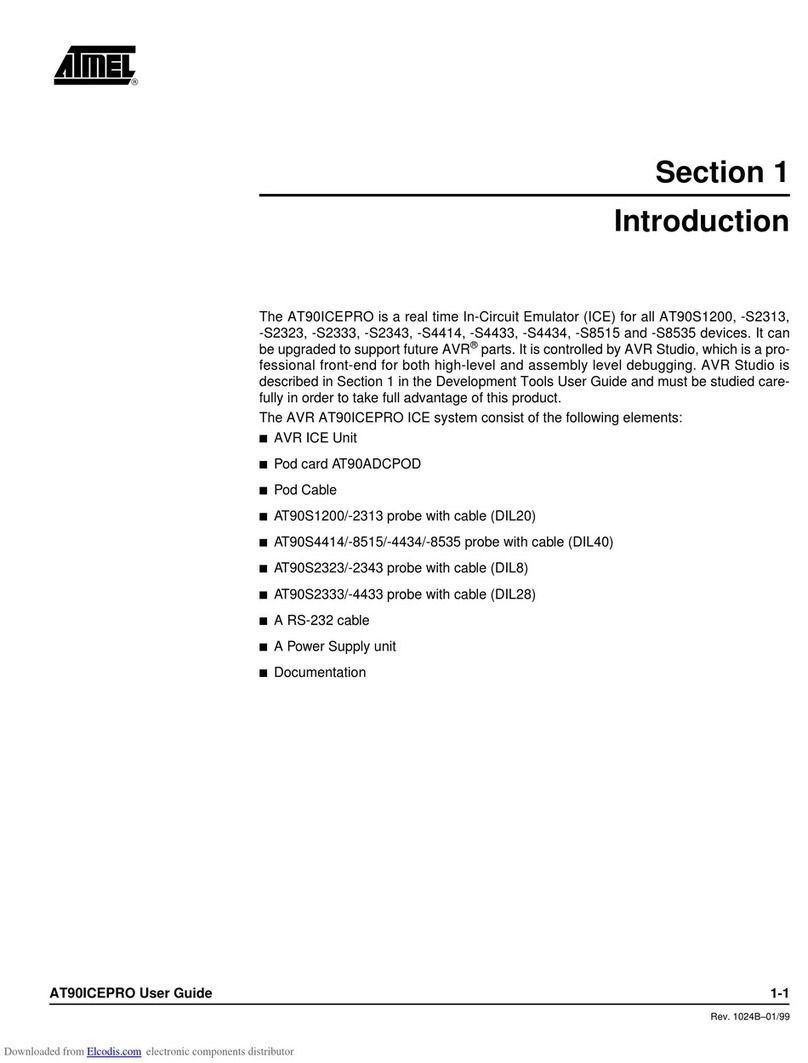 Atmel AT90ICEPRO User manual