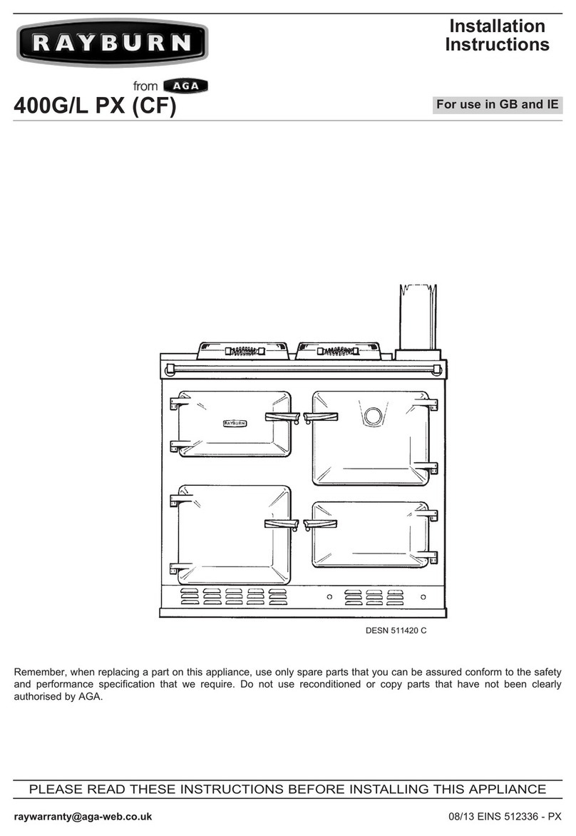 AGA RAYBURN 400GL PX User manual AGA RAYBURN 400GL PX User manual