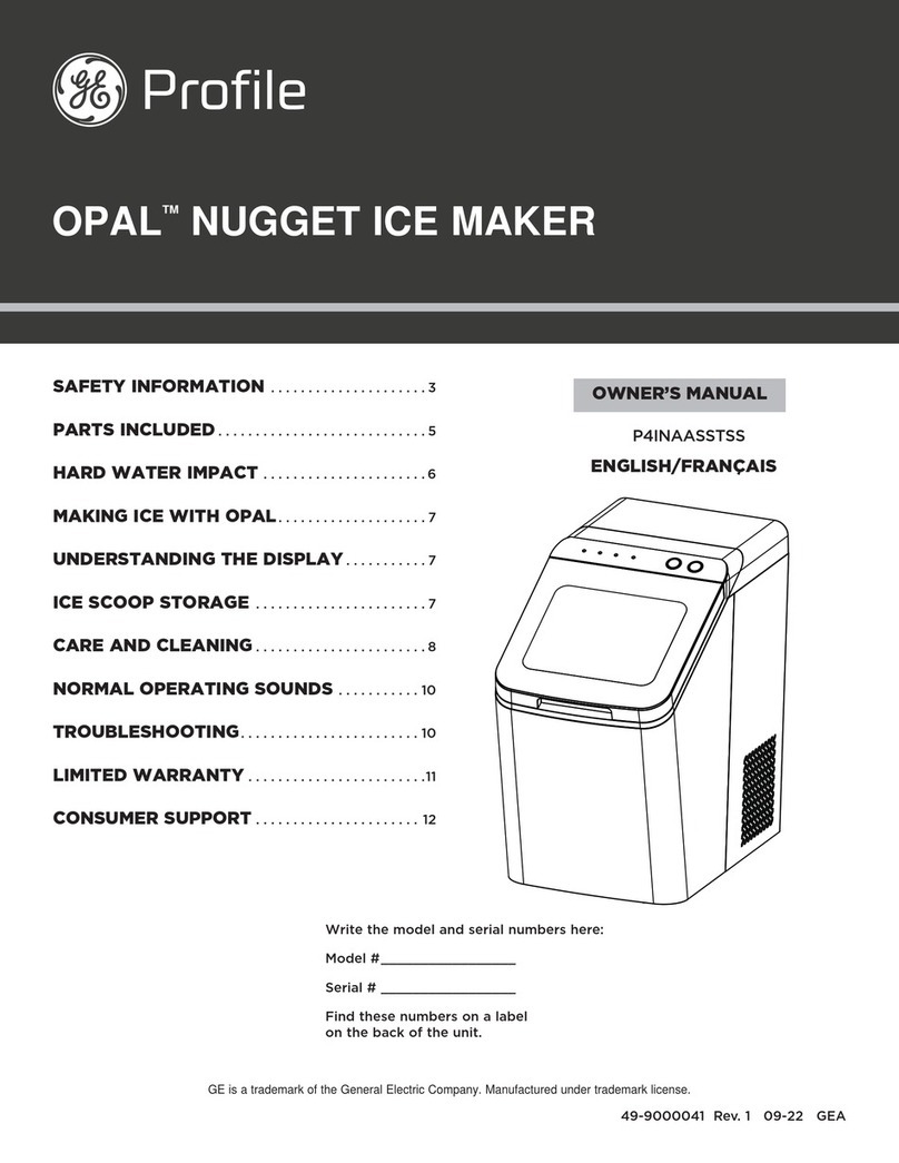 GE OPAL NUGGET owner's manual