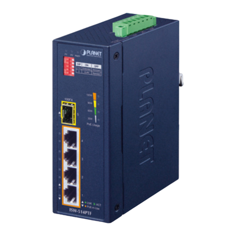 Planet Networking & Communication ISW-504PT User manual
