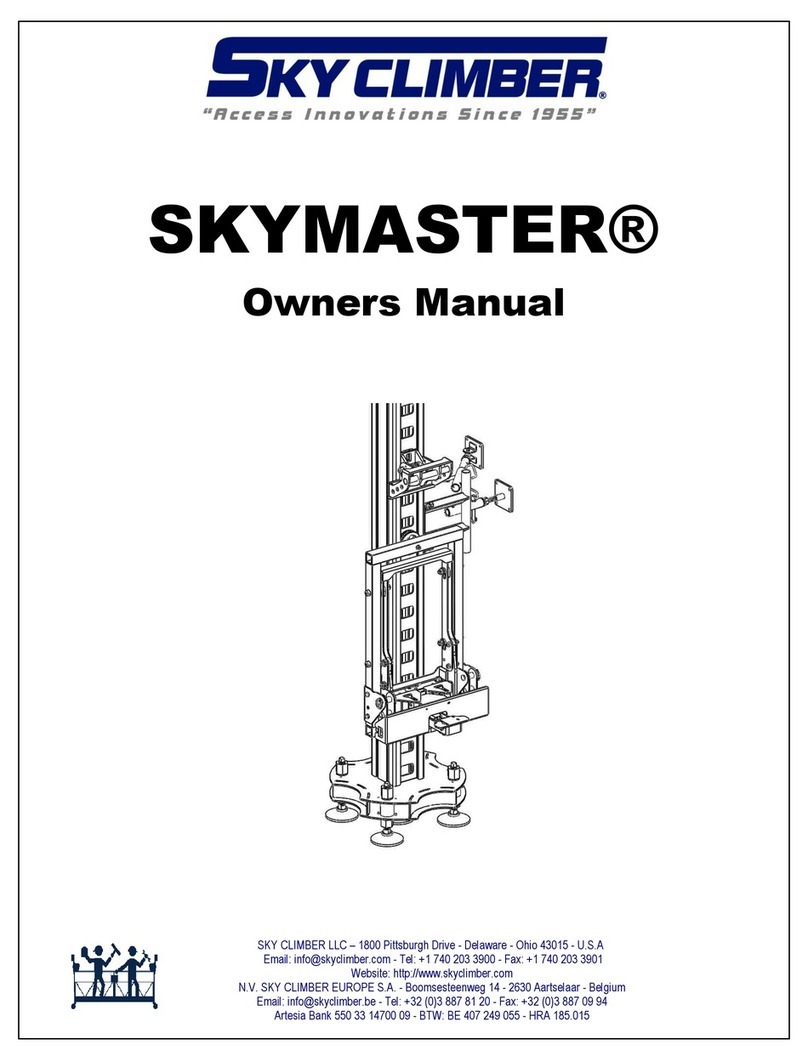 Sky Climber SKYMASTER owner's manual
