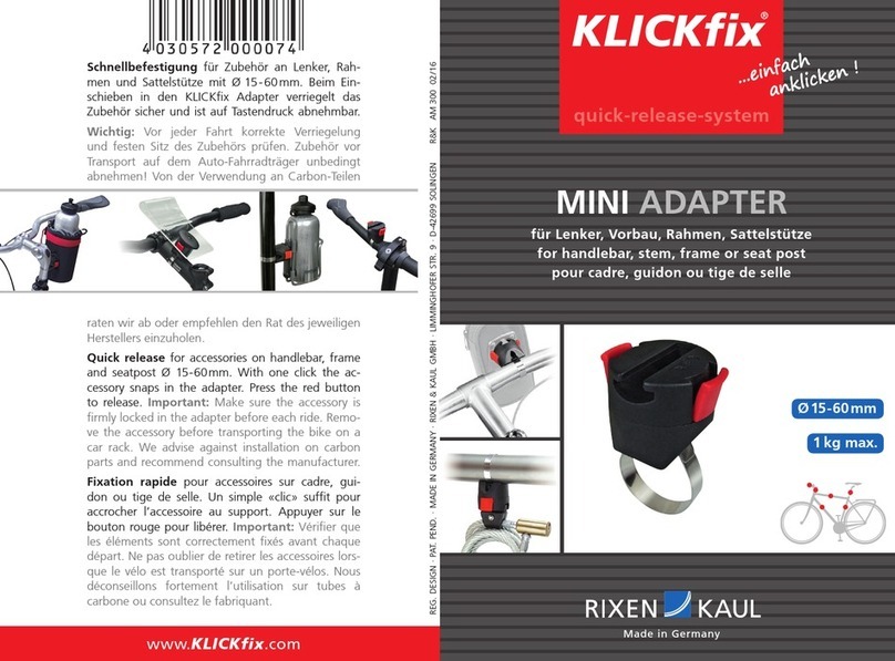 Klickfix MINI ADAPTER quick start guide