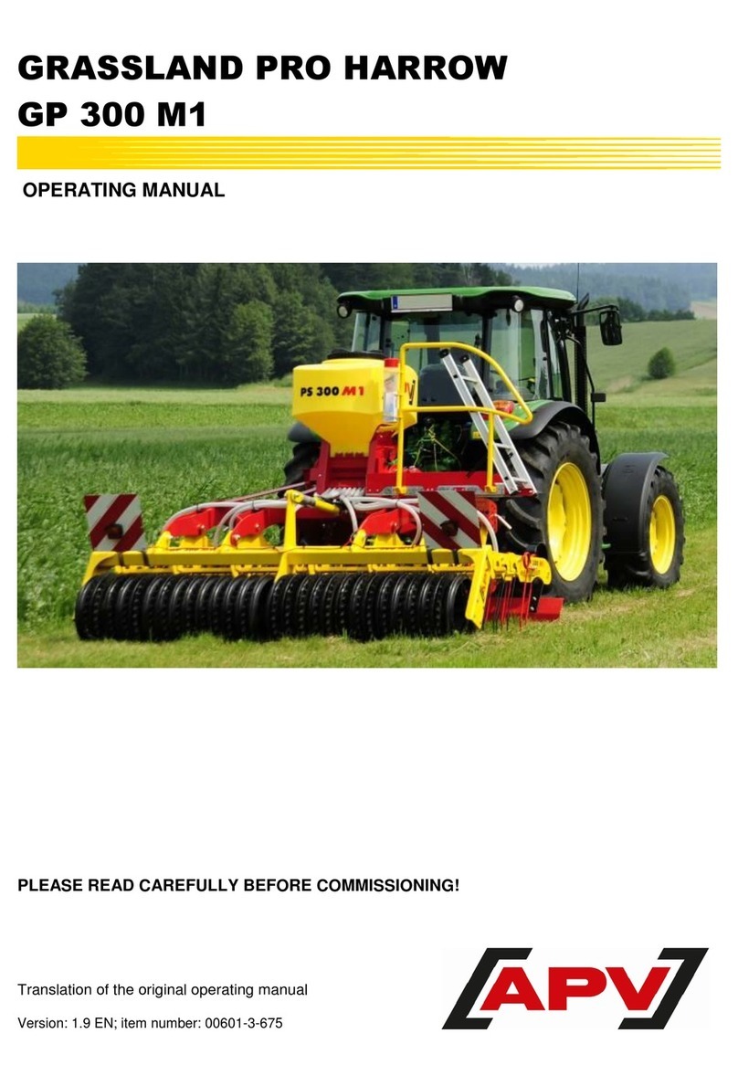 APV Grassland Pro GP 300 M1 User manual