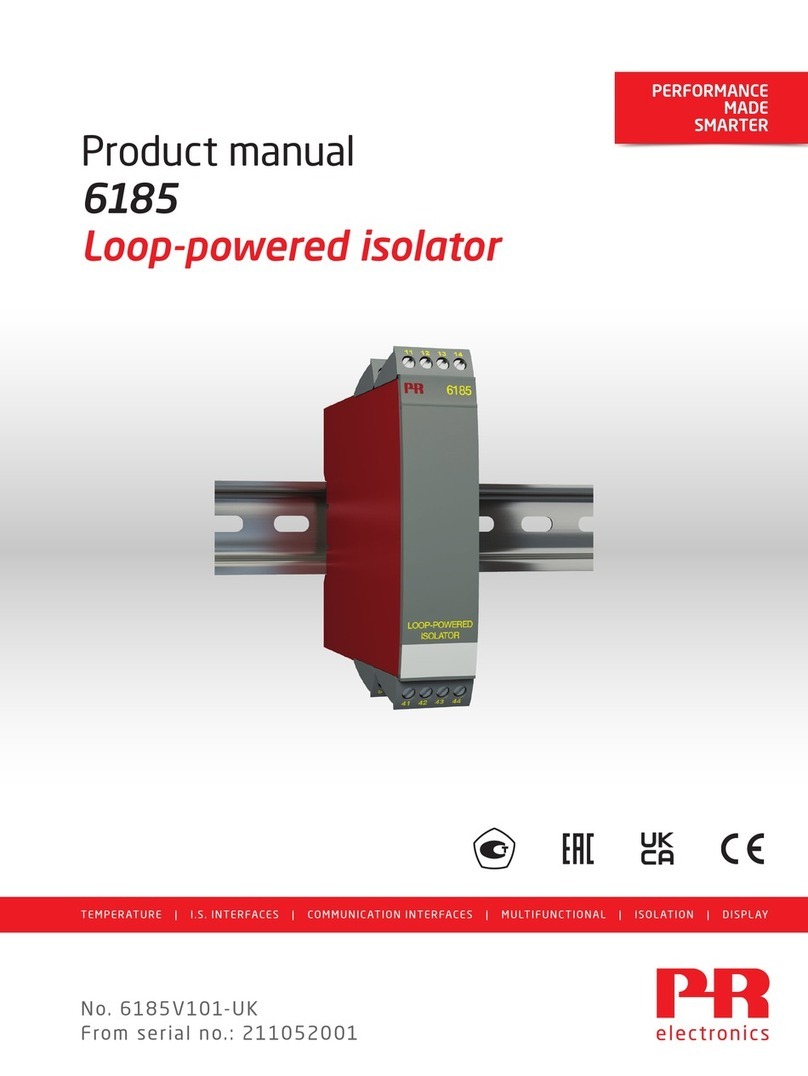 PR electronics 6185 product manual