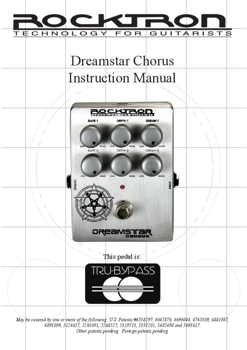 Rocktron Dreamstar Chorus instruction manual