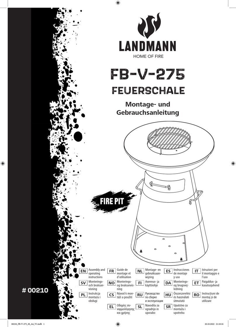 Landmann FB-V-275 User manual Landmann FB-V-275 User manual