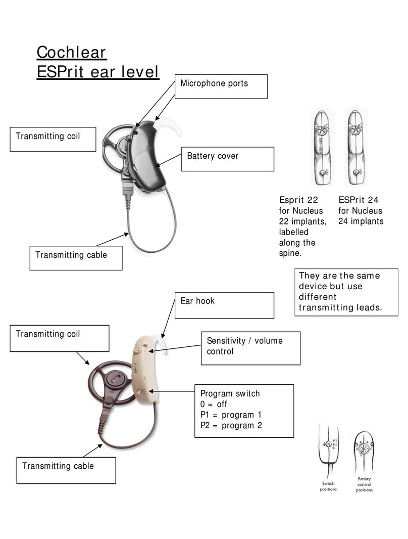 Cochlear ESPrit ear level User manual