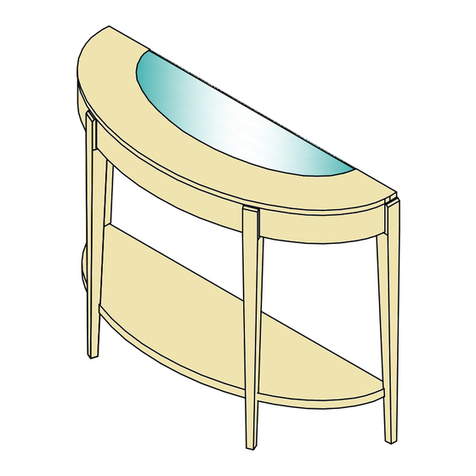 John Lewis GARBO DEMI LUNE CONSOLE 87734911 Assembly instructions John Lewis GARBO DEMI LUNE CONSOLE 87734911 Assembly instructions
