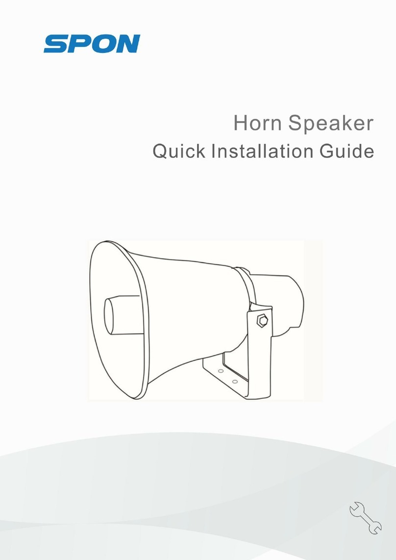 Spon NAC-2503 Quick installation guide Spon NAC-2503 Quick installation guide