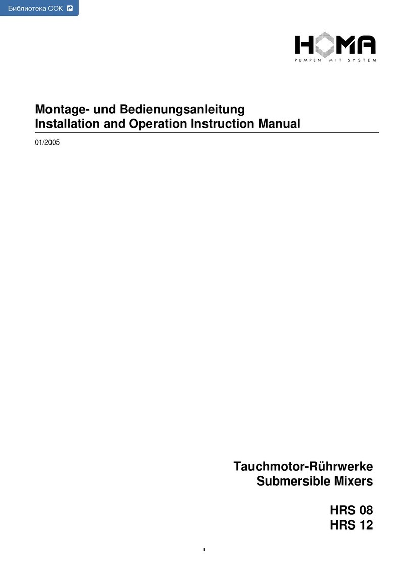 Homa HRS 08 Installation and operation instruction manual